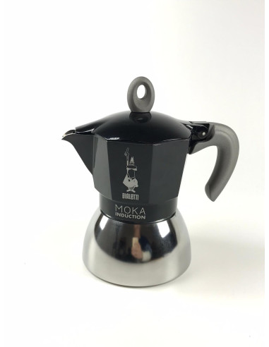 Bialetti Moka Induction 4 căni negru - Defect cosmetic / REDUCERE