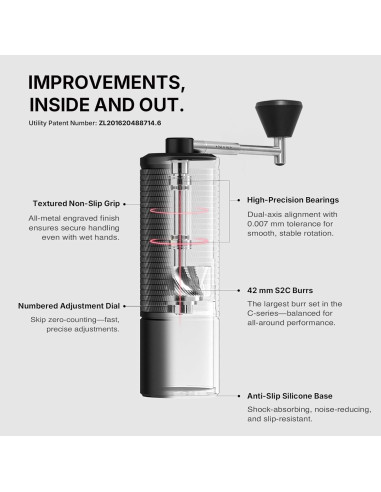 Râșniță Timemore C5 ESP PRO Negru