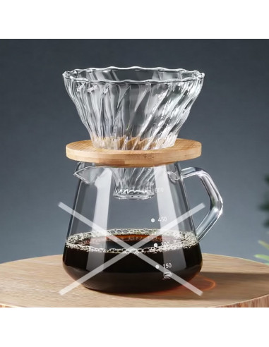 Picurător Kaffia Glass 2-4 căni