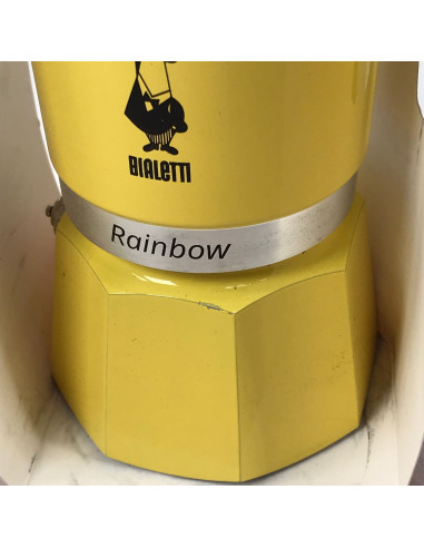 BAZAR - Bialetti Rainbow 3 yellow moka pot