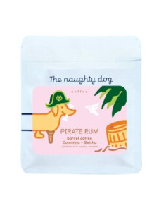 The Naughty dog PIRATE RUM baril de cafea - geisha 200g