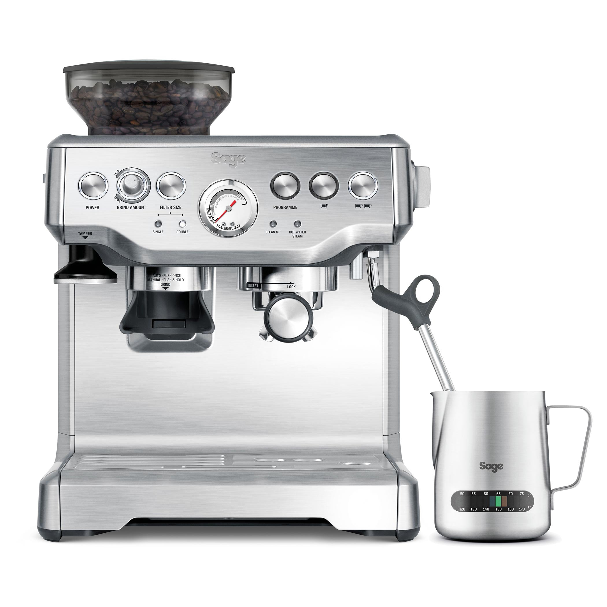 SAGE The Barista Express™ BES875BSS Argint