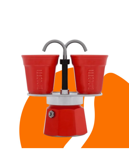 Set cadou Bialetti Mini Express 2 căni roșu