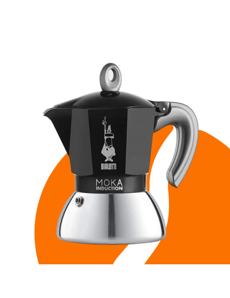 Bialetti Moka Inducție 4 cești negru NOU