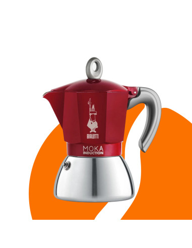 Bialetti Moka Inducție 2 căni roșu NOU