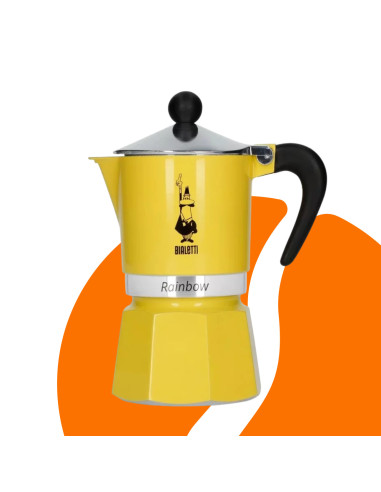 Bialetti Rainbow 3 galben cafetieră moka
