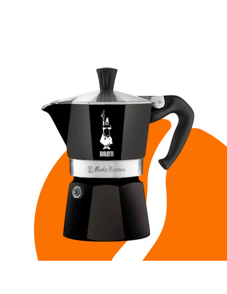 Bialetti Moka Express 3 cafetieră moka negru