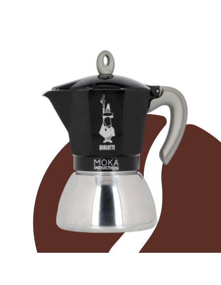 Bialetti Moka Inducție 6 cești negru NOU