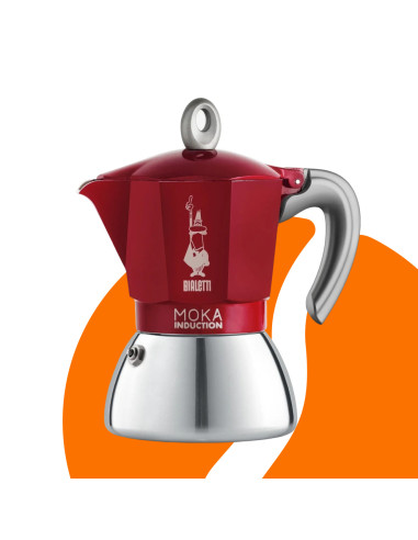 Bialetti Moka Inducție 6 cești roșu NOU