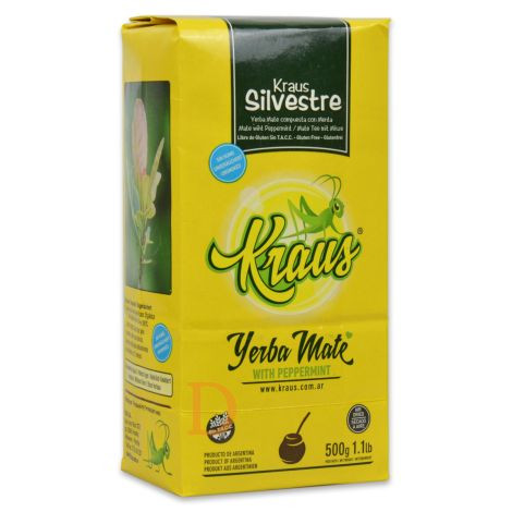 Yerba Mate Kraus Silvestre cu mentă 500 g