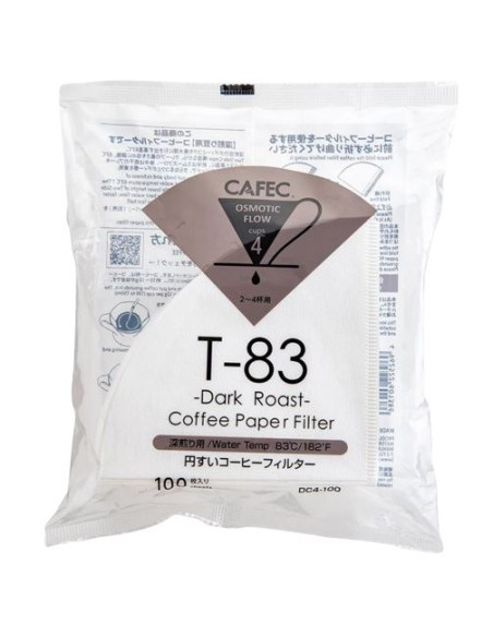 Filtre de hârtie Cafec Dark Roast size. 02, 100 buc (DC4-100W)
