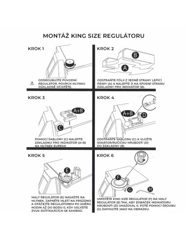 Eureka Mignon King Size Măcinare Controler de grosime