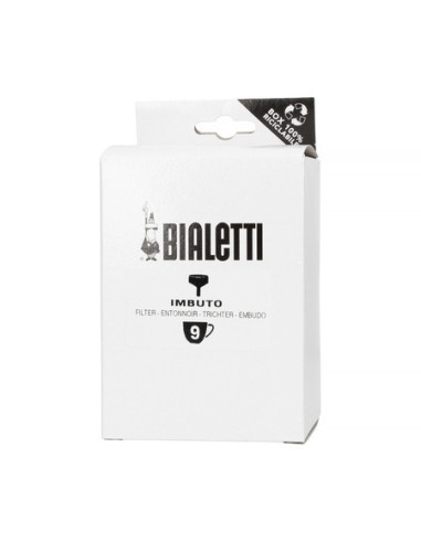 Cafetieră Bialetti din aluminiu cu pâlnie, pentru 9 cești