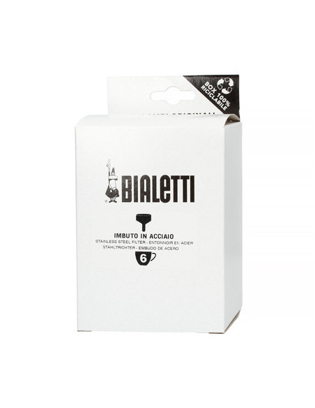 Pâlnie Bialetti pentru aparatul de cafea din oțel inoxidabil pentru 6 cești