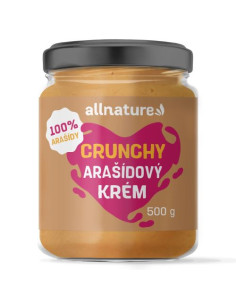Unt de arahide crocant Allnature 500 g