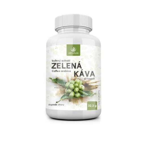 Allnature Cafea verde – extract din plante, 60 de capsule