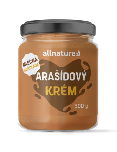 Allnature Arašídové máslo s mléčnou čokoládou 500 g