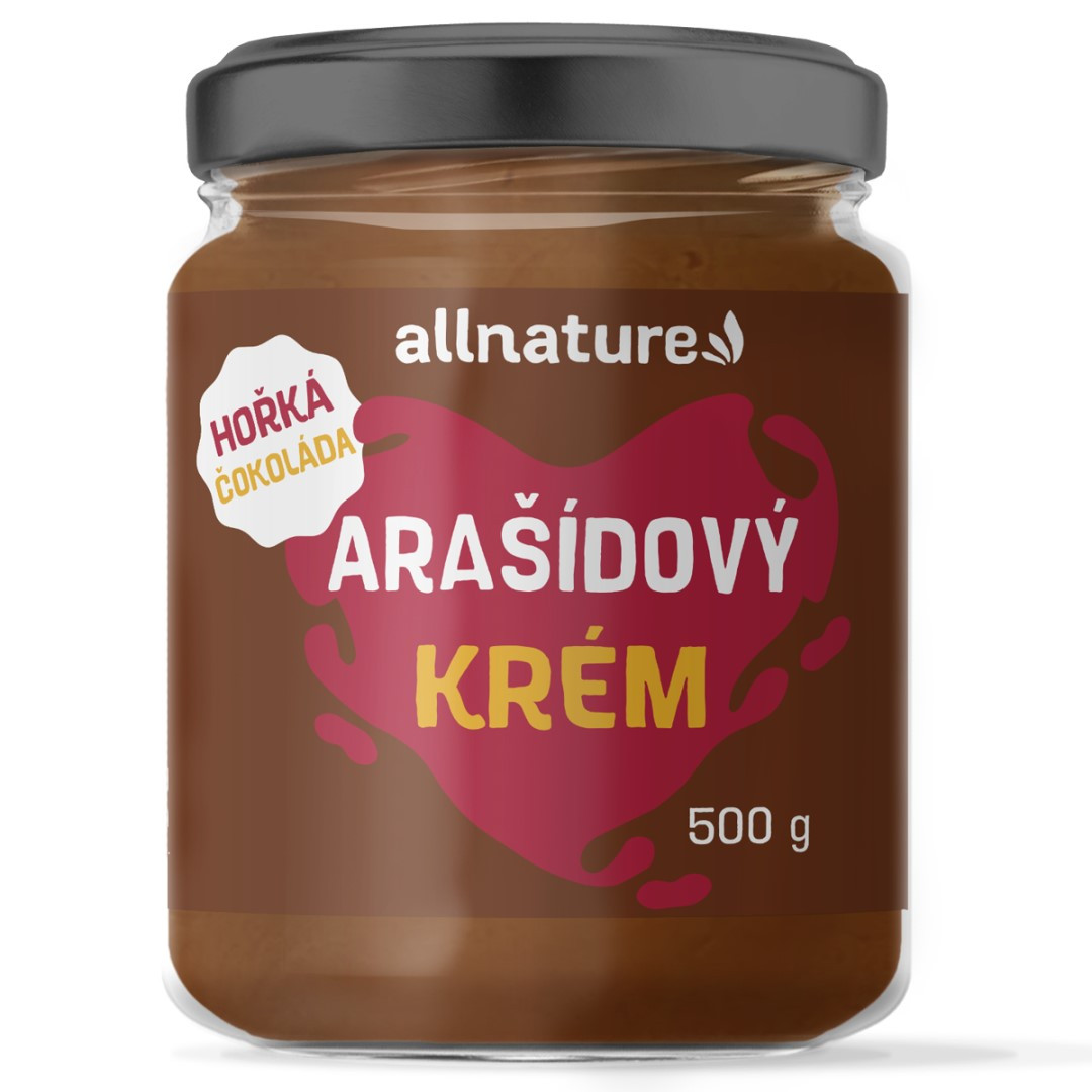 Allnature Unt de arahide cu ciocolată neagră 500 g