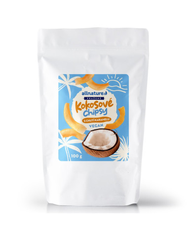 Allnature Chipsuri de cocos cu caramel 100 g