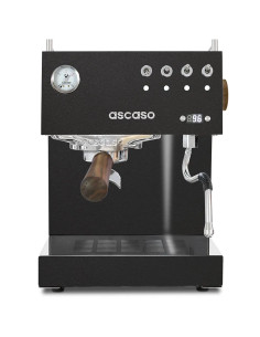 Aparat de espresso Ascaso Steel UNO PID, negru, cu elemente din lemn