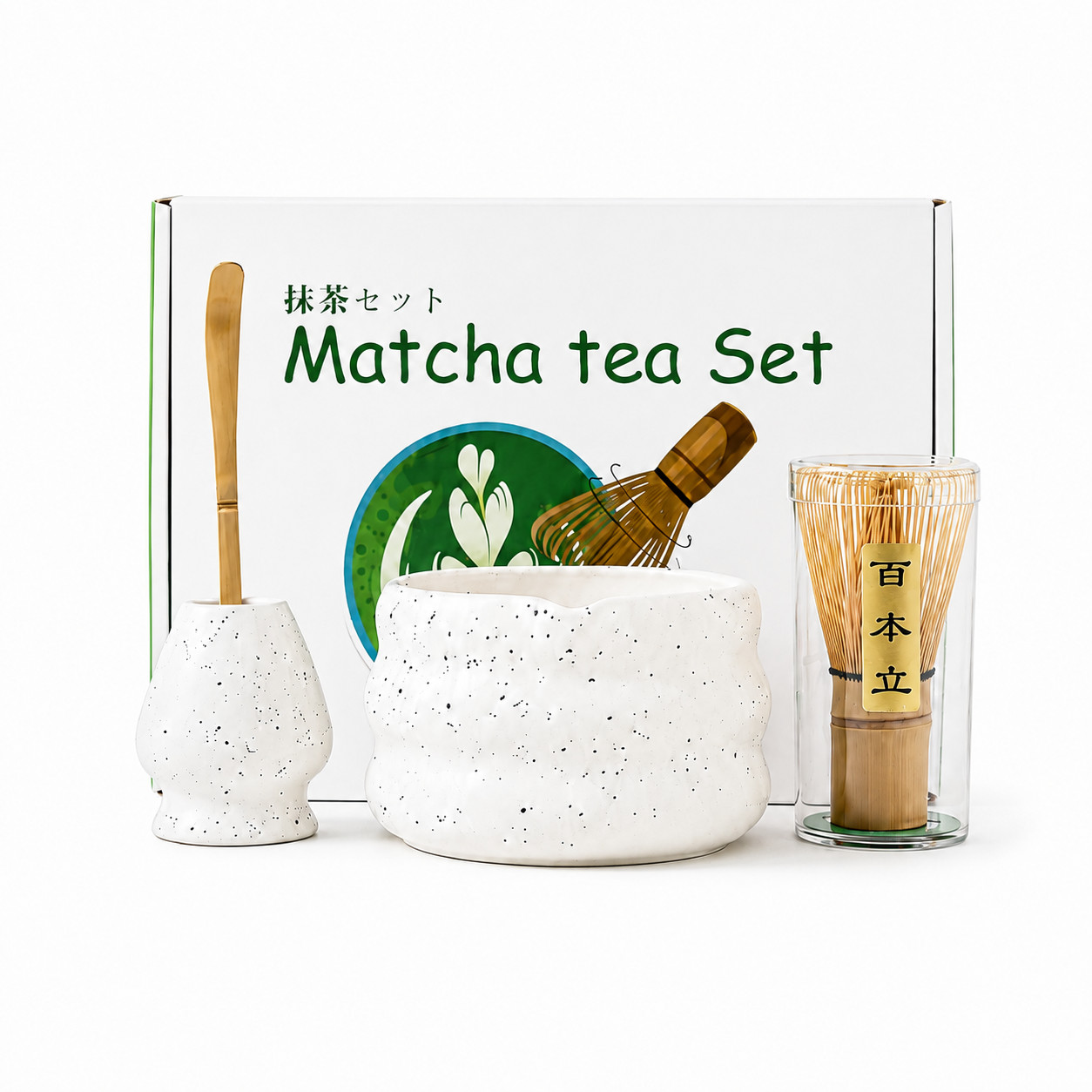 Set Kaffia Matcha – alb