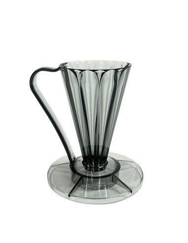 Cafec Flower Deep 27 – filtru de cafea din plastic, negru
