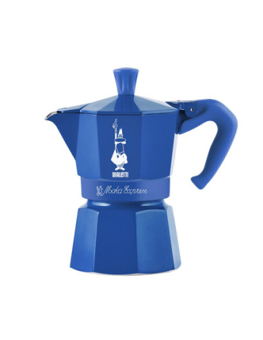 Bialetti Moka Express 3 cești Candyland albastru