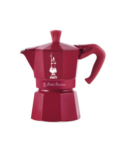 Bialetti Moka Express 3 cești Candyland roșu