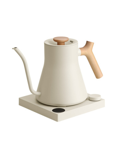 Ceainic electric Fellow Stagg EKG PRO 900 ml, de culoare susan, cu mâner din lemn