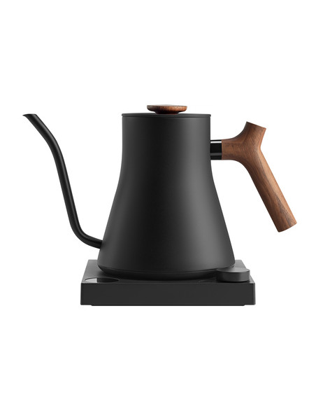 Fierbător electric Fellow Stagg EKG PRO 900 ml, negru mat, cu mâner din lemn de nuc
