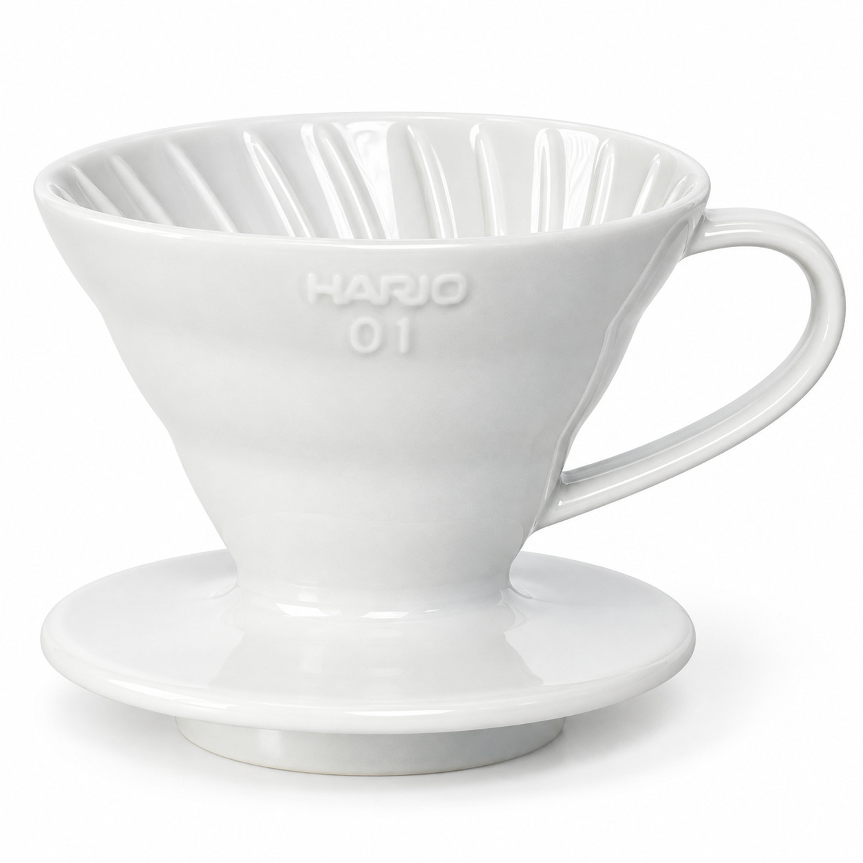 Dripper Hario V60-01 ceramic - alb (VDC-01W)