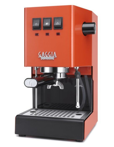 Mașină de cafea cu pârghie GAGGIA Classic E24, culoare coral (Lobster Red)