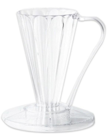 Cafec Flower Deep 27 – filtru de cafea din plastic, transparent