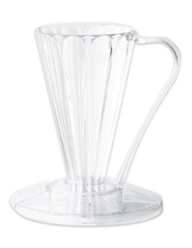 Cafec Flower Deep 27 – filtru de cafea din plastic, transparent