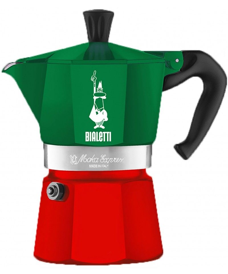 Bialetti Verde/Roșu Moka Express Italia 3